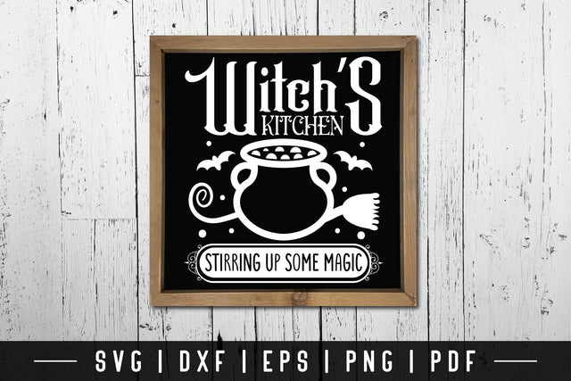 Halloween Witch's Kitchen SVG Sign SVG CraftLabSVG 
