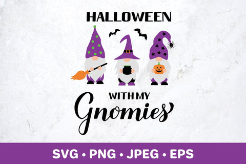 Halloween with my Gnomies. Cute Halloween gnomes SVG SVG LaBelezoka 