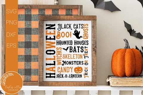 Halloween Word Art SVG-Halloween Quotes SVG SVG Linden Valley Designs 