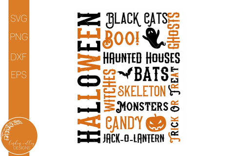 Halloween Word Art SVG-Halloween Quotes SVG SVG Linden Valley Designs 