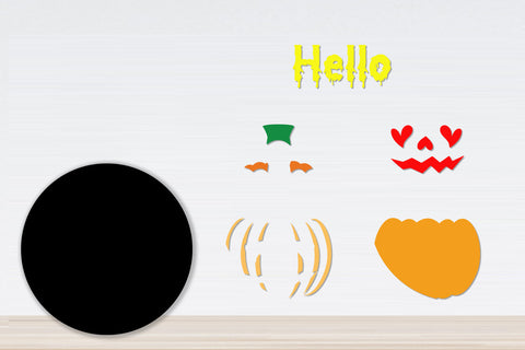 Halloween/Pumkin Door Hanger Cut Files SVG zafrans studio 