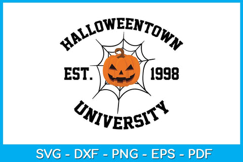 Halloweentown University Est 1998 Halloween SVG PNG PDF Cut File SVG Creativedesigntee 