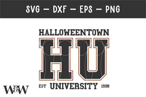 Halloweentown University SVG | Halloween Shirt SVG SVG Wood And Walt 