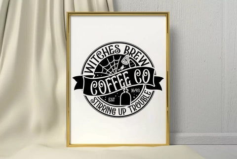 Hallowen SVG Design, Witches Brew Coffee Co SVG FiveStarCrafting 