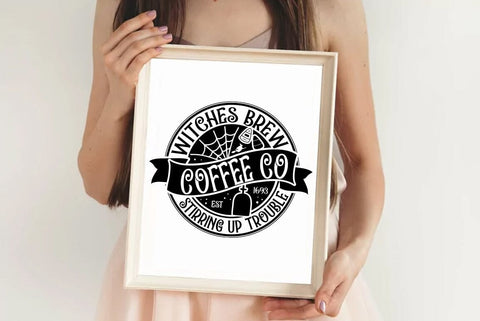 Hallowen SVG Design, Witches Brew Coffee Co SVG FiveStarCrafting 