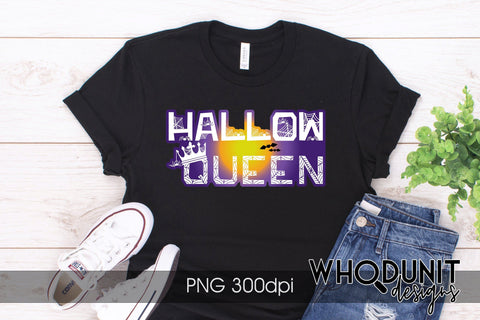 HallowQueen Sublimation file | Halloween PNG Sublimation Whodunit Designs 