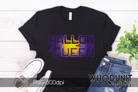 HallowQueen Sublimation file | Halloween PNG Sublimation Whodunit Designs 