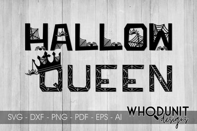 HallowQueen SVG | Halloween Cut File SVG Whodunit Designs 