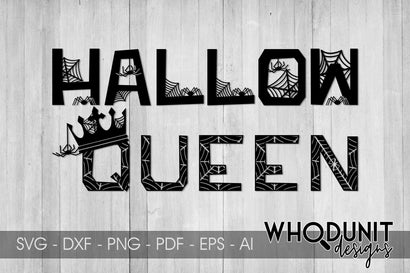 HallowQueen SVG | Halloween Cut File SVG Whodunit Designs 