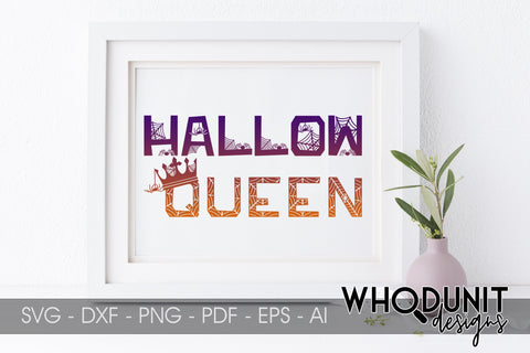 HallowQueen SVG | Halloween Cut File SVG Whodunit Designs 