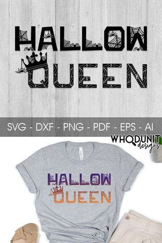 HallowQueen SVG | Halloween Cut File SVG Whodunit Designs 