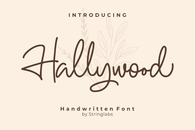 Hallywood - Handwritten Script Font Font StringLabs 