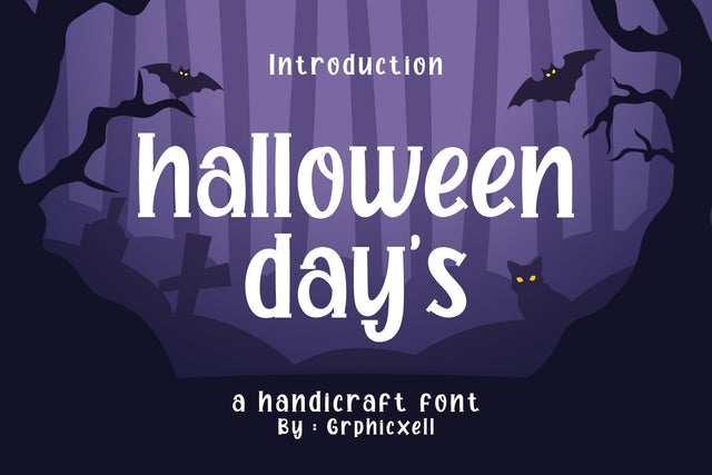 Haloween Day's Font Graphicxell 