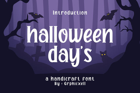 Haloween Day's Font Graphicxell 