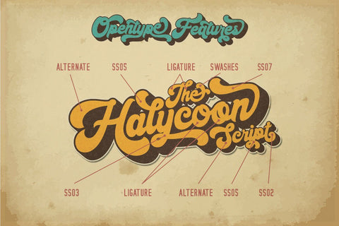 Halycoon Script Font studioalmeera 