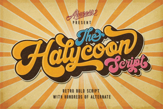 Halycoon Script Font studioalmeera 