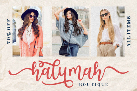 halymah Font Letterena Studios 