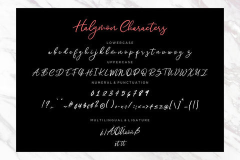 Halymon Signature Script Font Creatype Studio 