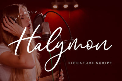 Halymon Signature Script Font Creatype Studio 