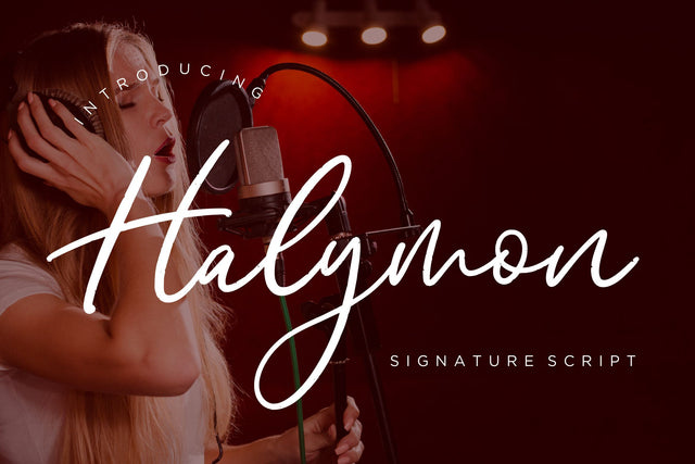 Halymon Signature Script Font Creatype Studio 