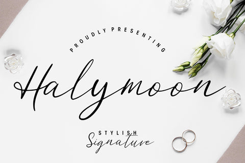 Halymoon Stylish Signature Font Creatype Studio 