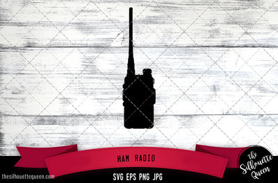 Ham radio Silhouette Vector SVG SVG Loveleen Kaur 