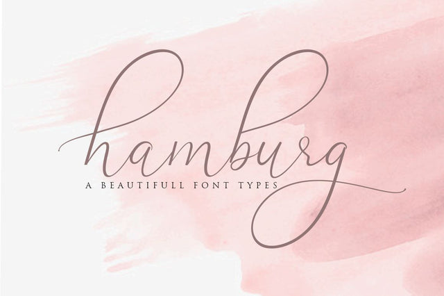 Hamburg Love Font Pretty Font Haksen 