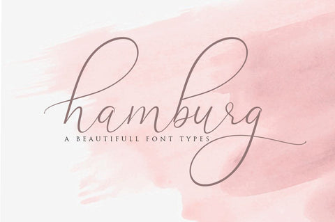 Hamburg Love Font Pretty Font Haksen 