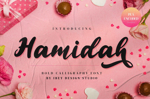 Hamidah - Modern Calligraphy Font Font Ibey Design 