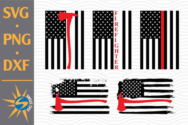 Hammer Firefighter American Flag SVG, PNG, DXF Digital Files Include SVG SVGStoreShop 