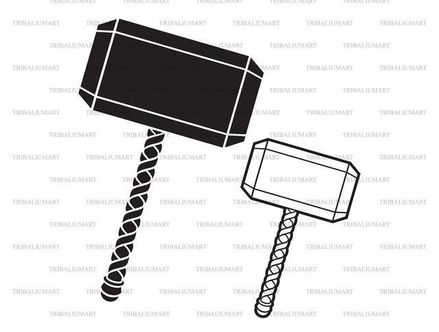 Hammer of Thor SVG TribaliumArtSF 