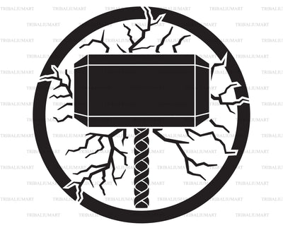 Hammer of Thor SVG TribaliumArtSF 