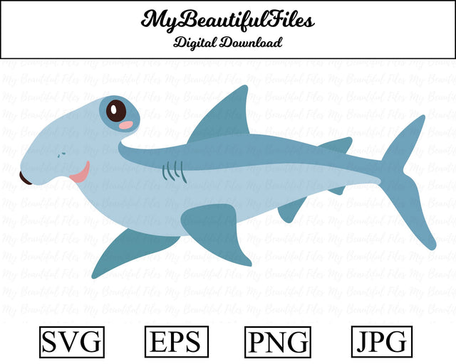 Hammerhead Shark - Animal SVG MyBeautifulFiles 