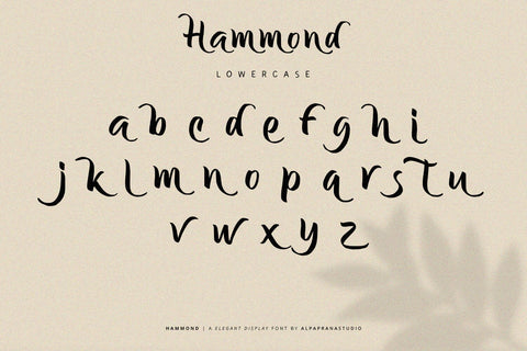 Hammond - Elegant Display Font Font Alpaprana Studio 
