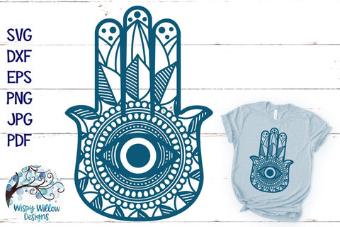 Hamsa Hand SVG SVG Wispy Willow Designs 