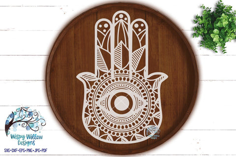 Hamsa Hand SVG SVG Wispy Willow Designs 