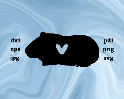 Hamster Heart SVG Cut File SVG Northern Light SVG 