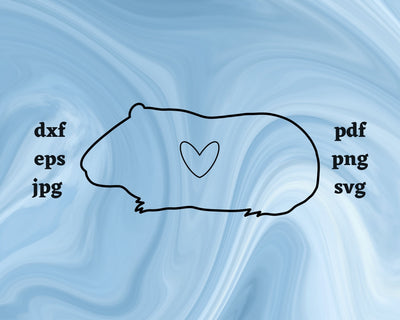 Hamster Heart SVG Cut File SVG Northern Light SVG 