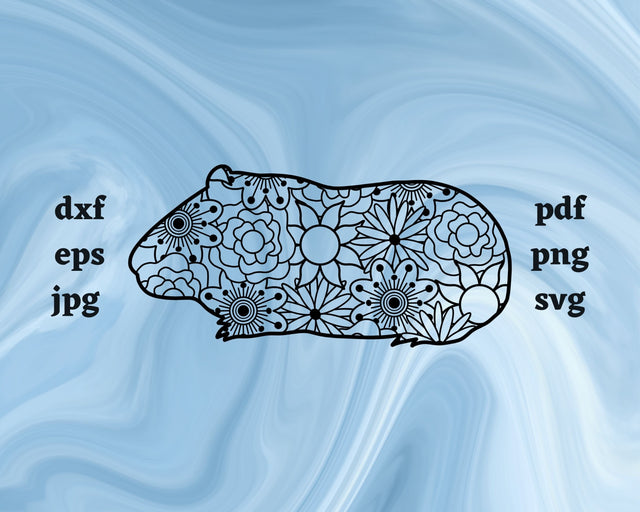 Hamster Mandala SVG Cut File SVG Northern Light SVG 