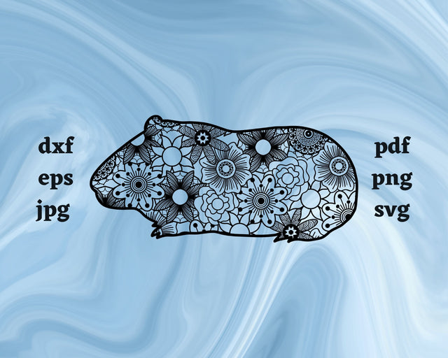 Hamster Mandala SVG Cut File SVG Northern Light SVG 