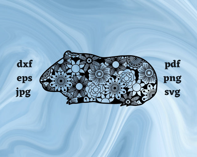 Hamster Mandala SVG Cut File SVG Northern Light SVG 