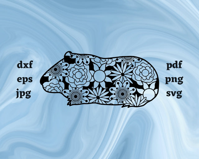 Hamster Mandala SVG Cut File SVG Northern Light SVG 