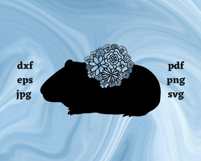 Hamster Mandala SVG Cut File SVG Northern Light SVG 