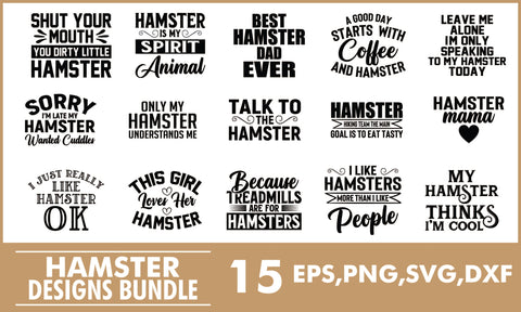 Hamster SVG Designs Bundle SVG PatternFeed8 