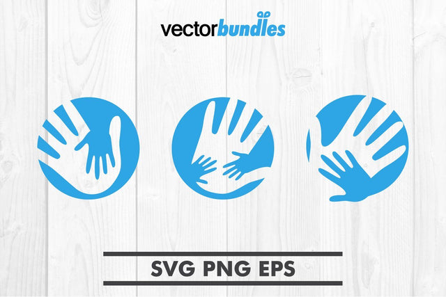 Hand circle clip art svg SVG vectorbundles 