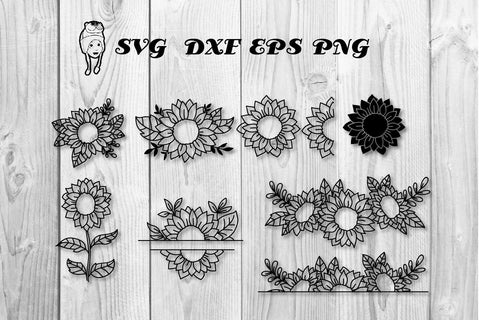 Hand Drawing Sunflower svg, eps, dxf, png SVG dadan_pm 