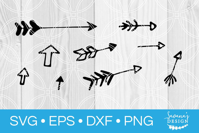 Hand Drawn Arrows SVG SavanasDesign 