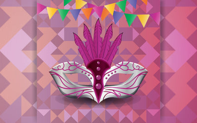 Hand drawn brazilian carnival mask SVG naemmiah021 