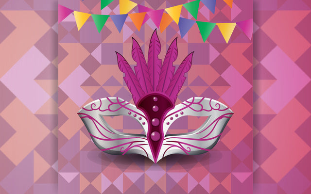 Hand drawn brazilian carnival mask SVG naemmiah021 