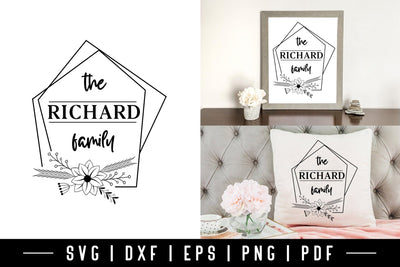 Hand Drawn Christmas Family Wreath SVG SVG CraftLabSVG 